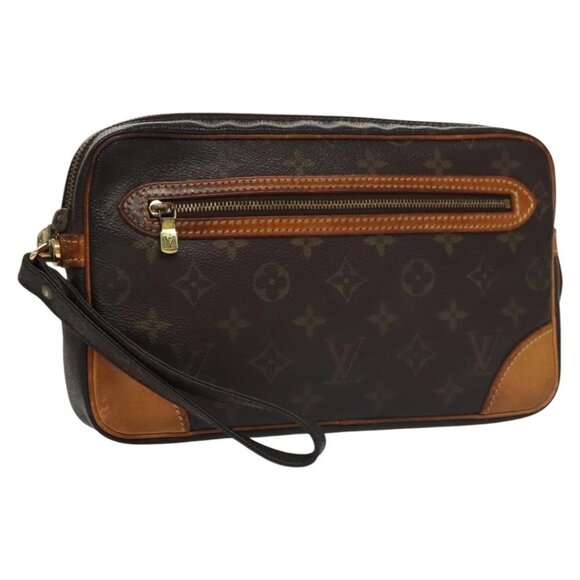 LOUIS VUITTON Monogram Marly Dragonne GM Clutch Bag M51825 LV Auth 103546 - Picture 1 of 16